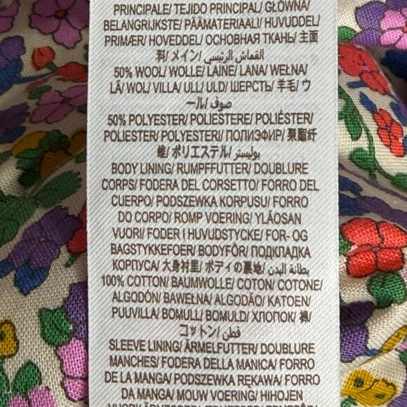 Mini Boden Girls Plaid Wool Blend Pea Coat Size 9-10Y - Picture 5 of 6